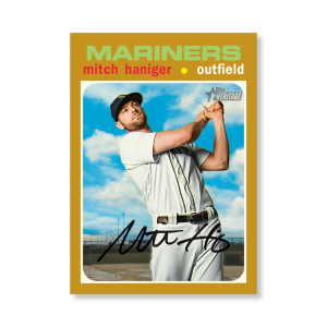 Mitch Haniger 2020 Topps Heritage Baseball Base Cards Poster Gold Ed. # to 1- artbble-pos-20thbb-1749-gold-s