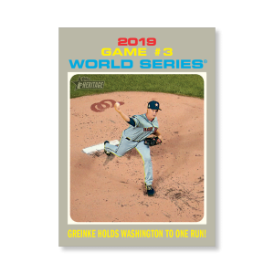 Greinke K's 6 2020 Topps Heritage Baseball World Series Poster # to 99- artbble-pos-20thbb-1772-s