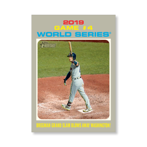 Bregman grand slam 2020 Topps Heritage Baseball World Series Poster # to 99- artbble-pos-20thbb-1773-s