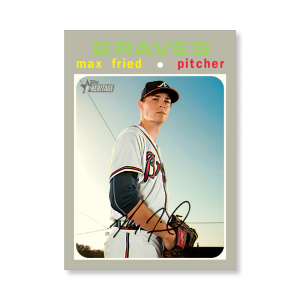 Max Fried 2020 Topps Heritage Baseball High Numbered Short Print Poster # to 99- artbble-pos-20thbb-1804-s
