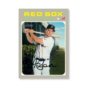Andrew Benintendi 2020 Topps Heritage Baseball High Numbered Short Print Poster # to 99- artbble-pos-20thbb-1807-s