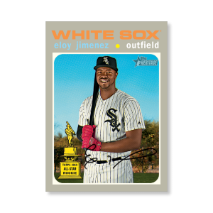 Eloy Jimenez 2020 Topps Heritage Baseball High Numbered Short Print Poster # to 99- artbble-pos-20thbb-1811-s