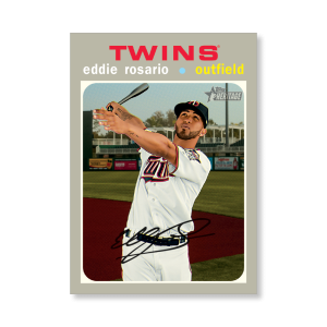 Eddie Rosario 2020 Topps Heritage Baseball High Numbered Short Print Poster # to 99- artbble-pos-20thbb-1826-s