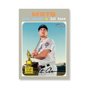 Pete Alonso 2020 Topps Heritage Baseball High Numbered Short Print Poster # to 99- artbble-pos-20thbb-1827-s