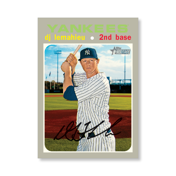 DJ LeMahieu 2020 Topps Heritage Baseball High Numbered Short Print Poster # to 99- artbble-pos-20thbb-1832-s