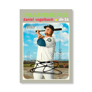 Daniel Vogelbach 2020 Topps Heritage Baseball High Numbered Short Print Poster # to 99- artbble-pos-20thbb-1839-s