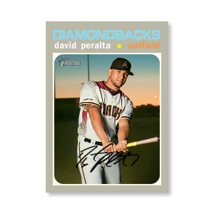 David Peralta 2020 Topps Heritage Baseball High Numbered Short Print Poster # to 99- artbble-pos-20thbb-1850-s