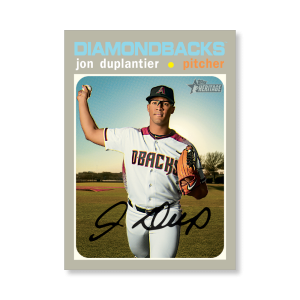 Jon Duplantier 2020 Topps Heritage Baseball High Numbered Short Print Poster # to 99- artbble-pos-20thbb-1851-s
