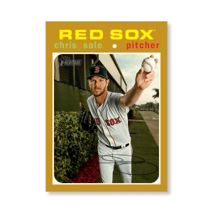 Chris Sale 2020 Topps Heritage Baseball High Numbered Short Print Poster Gold Ed. # to 1- artbble-pos-20thbb-1857-gold-s