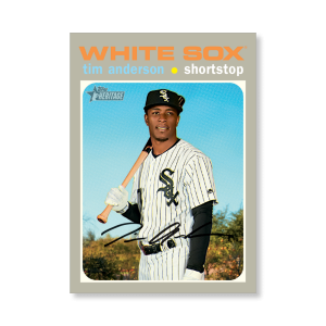 Tim Anderson 2020 Topps Heritage Baseball High Numbered Short Print Poster # to 99- artbble-pos-20thbb-1861-s