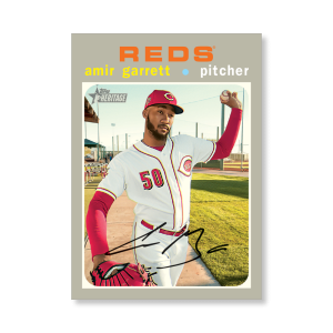 Amir Garrett 2020 Topps Heritage Baseball High Numbered Short Print Poster # to 99- artbble-pos-20thbb-1864-s