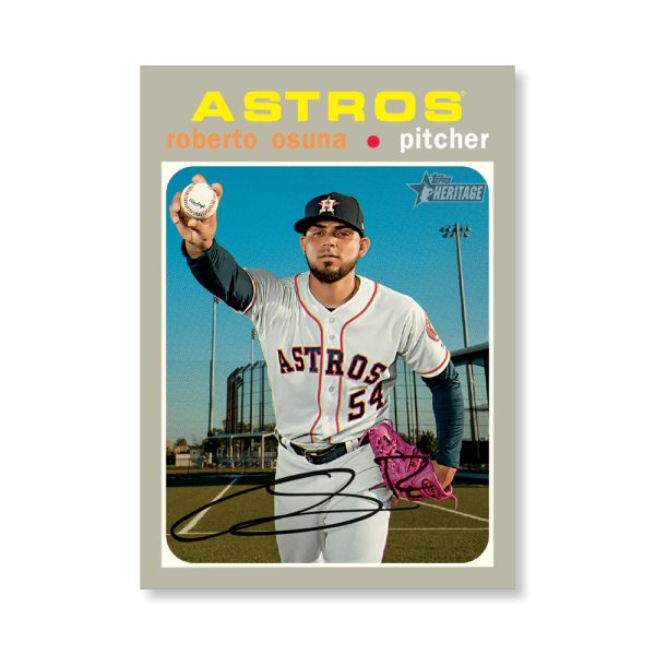 Roberto Osuna 2020 Topps Heritage Baseball High Numbered Short Print Poster # to 99- artbble-pos-20thbb-1869-s