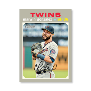 Marwin Gonzalez 2020 Topps Heritage Baseball High Numbered Short Print Poster # to 99- artbble-pos-20thbb-1880-s
