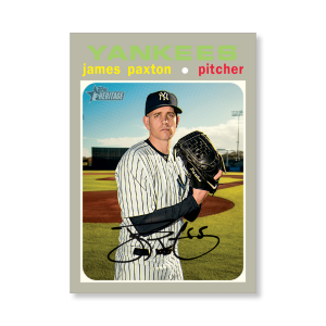 James Paxton 2020 Topps Heritage Baseball High Numbered Short Print Poster # to 99- artbble-pos-20thbb-1886-s