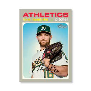 Liam Hendriks 2020 Topps Heritage Baseball High Numbered Short Print Poster # to 99- artbble-pos-20thbb-1888-s