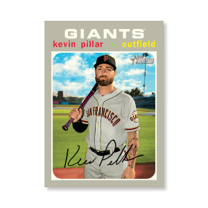 Kevin Pillar 2020 Topps Heritage Baseball Base Cards Poster # to 99- artbble-pos-20thbb-1951-s
