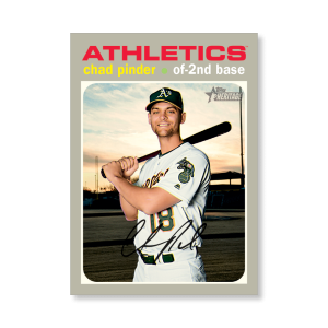 Chad Pinder 2020 Topps Heritage Baseball Base Cards Poster # to 99- artbble-pos-20thbb-1954-s