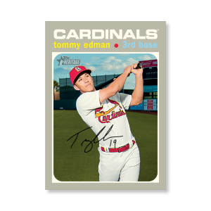 Tommy Edman 2020 Topps Heritage Baseball Base Cards Poster # to 99- artbble-pos-20thbb-1958-s