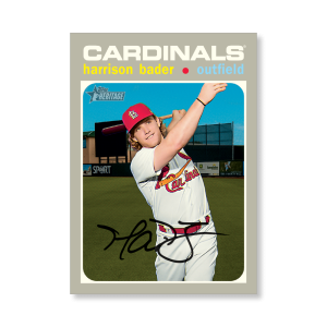 Harrison Bader 2020 Topps Heritage Baseball Base Cards Poster # to 99- artbble-pos-20thbb-1959-s