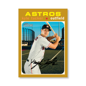 Kyle Tucker 2020 Topps Heritage Baseball Base Cards Poster Gold Ed. # to 1- artbble-pos-20thbb-1960-gold-s