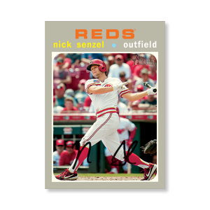 Nick Senzel 2020 Topps Heritage Baseball Base Card Throwback Uniform Variation Poster # to 99- artbble-pos-20thbb-2232-s