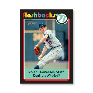 Nolan Ryan 2020 Topps Heritage Baseball Baseball Flashbacks Poster # to 99- artbble-pos-20thbb-3186-s