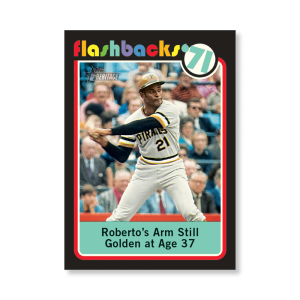 Roberto Clemente 2020 Topps Heritage Baseball Baseball Flashbacks Poster # to 99- artbble-pos-20thbb-3190-s