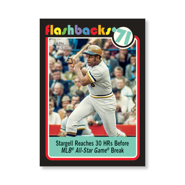 Willie Stargell 2020 Topps Heritage Baseball Baseball Flashbacks Poster # to 99- artbble-pos-20thbb-3192-s
