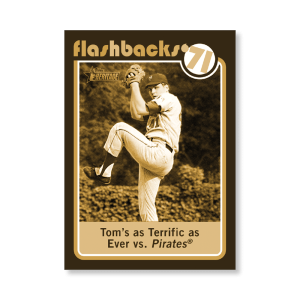 Tom Seaver 2020 Topps Heritage Baseball Baseball Flashbacks Poster Gold Ed. # to 1- artbble-pos-20thbb-3193-gold-s