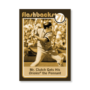 Brooks Robinson 2020 Topps Heritage Baseball Baseball Flashbacks Poster Gold Ed. # to 1- artbble-pos-20thbb-3194-gold-s