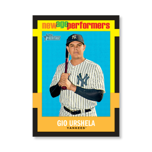 Gio Urshela 2020 Topps Heritage Baseball New Age Performers Poster # to 99- artbble-pos-20thbb-3210-s