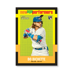 Bo Bichette 2020 Topps Heritage Baseball New Age Performers Poster # to 99- artbble-pos-20thbb-3214-s