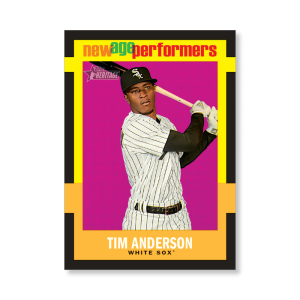 Tim Anderson 2020 Topps Heritage Baseball New Age Performers Poster # to 99- artbble-pos-20thbb-3215-s