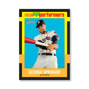 George Springer 2020 Topps Heritage Baseball New Age Performers Poster # to 99- artbble-pos-20thbb-3219-s