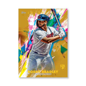 Bobby Bradley 2020 Topps Inception Base Card Poster Gold Ed. # to 1- artbble-pos-20tibb-1009-gold-s