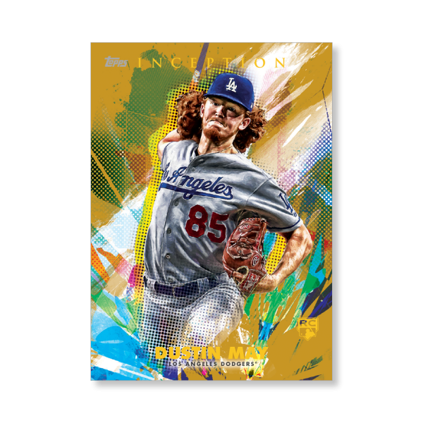 Dustin May 2020 Topps Inception Base Card Poster Gold Ed. # to 1- artbble-pos-20tibb-1031-gold-s