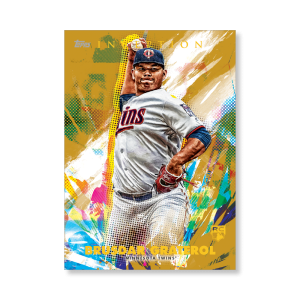 Brusdar Graterol 2020 Topps Inception Base Card Poster Gold Ed. # to 1- artbble-pos-20tibb-1037-gold-s