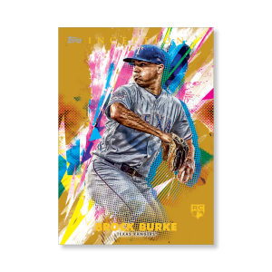 Brock Burke 2020 Topps Inception Base Card Poster Gold Ed. # to 1- artbble-pos-20tibb-1045-gold-s