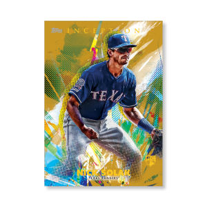 Nick Solak 2020 Topps Inception Base Card Poster Gold Ed. # to 1- artbble-pos-20tibb-1046-gold-s