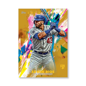 Edwin Rios 2020 Topps Inception Base Card Poster Gold Ed. # to 1- artbble-pos-20tibb-1051-gold-s