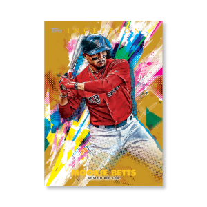 Mookie Betts 2020 Topps Inception Base Card Poster Gold Ed. # to 1- artbble-pos-20tibb-1054-gold-s