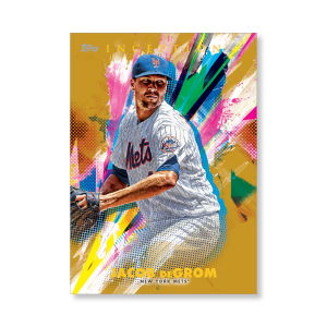 Jacob deGrom 2020 Topps Inception Base Card Poster Gold Ed. # to 1- artbble-pos-20tibb-1063-gold-s