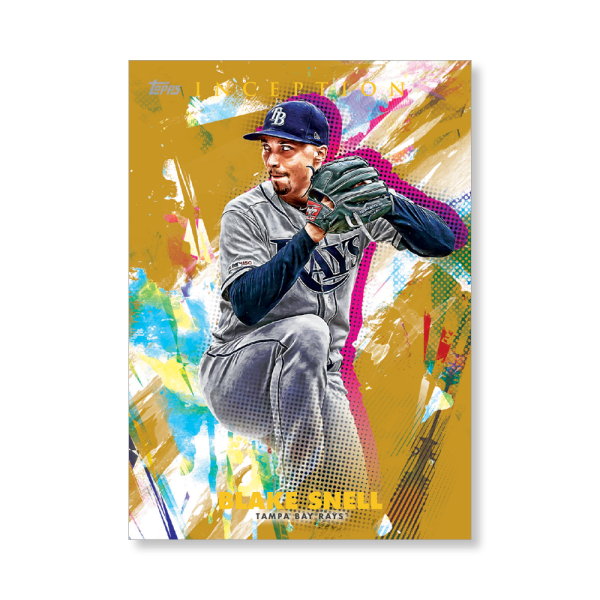 Blake Snell 2020 Topps Inception Base Card Poster Gold Ed. # to 1- artbble-pos-20tibb-1071-gold-s