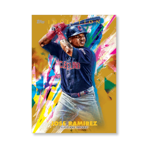 Jose Ramirez 2020 Topps Inception Base Card Poster Gold Ed. # to 1- artbble-pos-20tibb-1072-gold-s