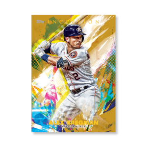 Alex Bregman 2020 Topps Inception Base Card Poster Gold Ed. # to 1- artbble-pos-20tibb-1073-gold-s