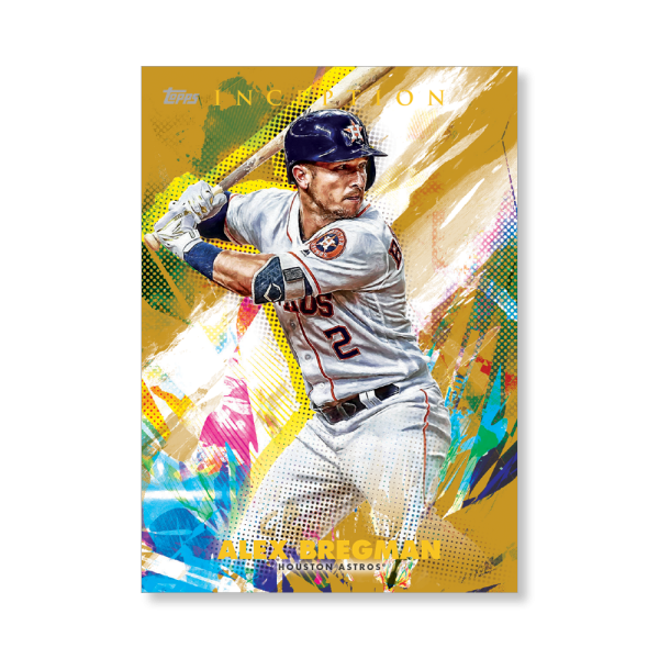 Alex Bregman 2020 Topps Inception Base Card Poster Gold Ed. # to 1- artbble-pos-20tibb-1073-gold-s