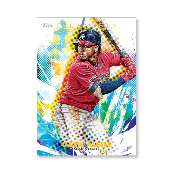Ozzie Albies 2020 Topps Inception Base Card Poster # to 99- artbble-pos-20tibb-1085-s