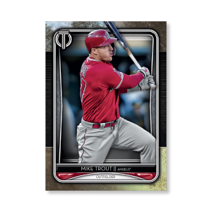 Mike Trout 2020 Topps Tribute Poster # to 99- artbble-pos-20ttri-1006-s
