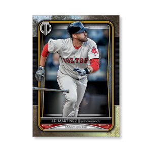 J.D. Martinez 2020 Topps Tribute Poster Gold Ed. # to 1- artbble-pos-20ttri-1014-gold-s