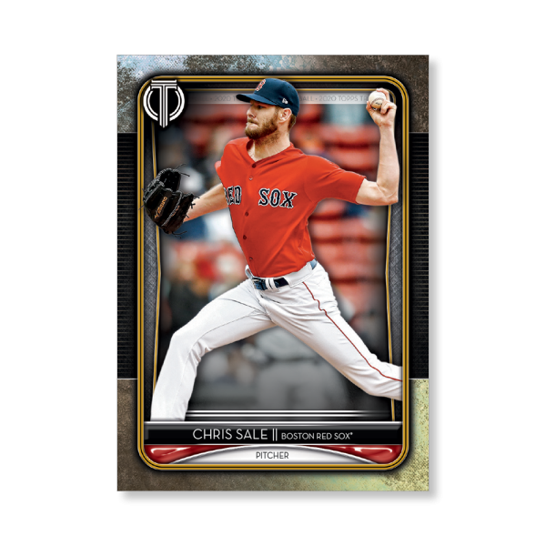 Chris Sale 2020 Topps Tribute Poster Gold Ed. # to 1- artbble-pos-20ttri-1021-gold-s